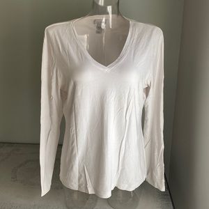 Vintage Chicos Weekender long sleeve T- shirt. CHICOS Size 2 ( US 12-14)